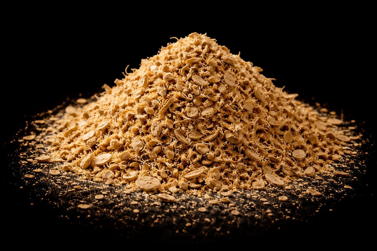 Crushed and tea-cut ginseng